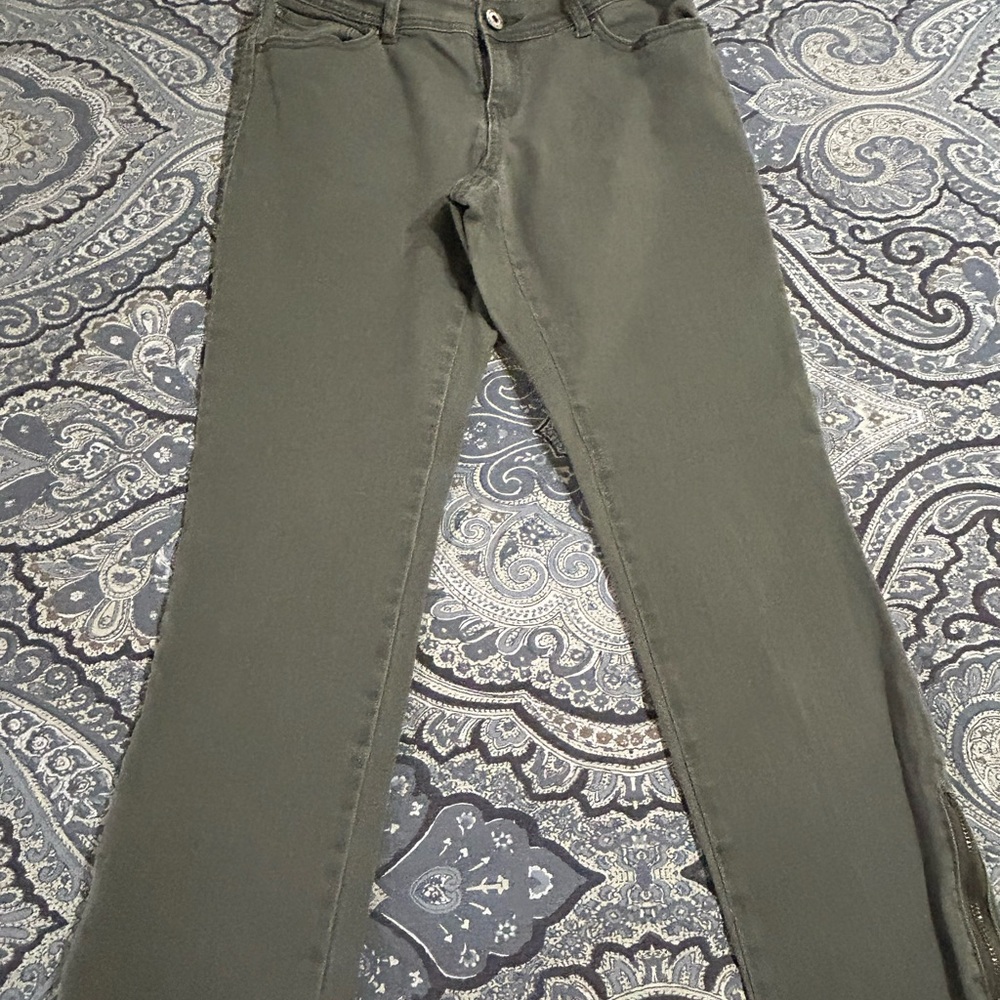 INC Women's Olive Jeans